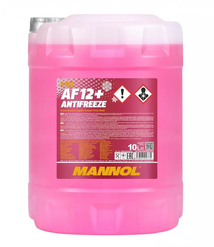 MANNOL Antifreeze AF12+ Longlife - Jäähdytinnesteet - 30010002 - 1